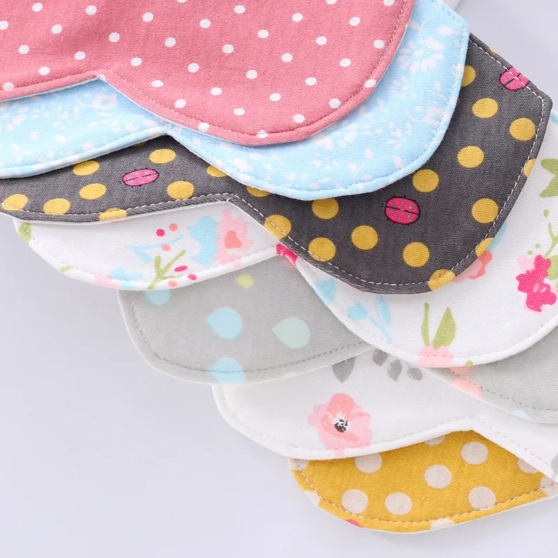 New Baby Bib 360° Cotton Waterproof Children Feeding Burp Cloths Pocket Korean Baby Saliva Towel Baby Accessories (4)
