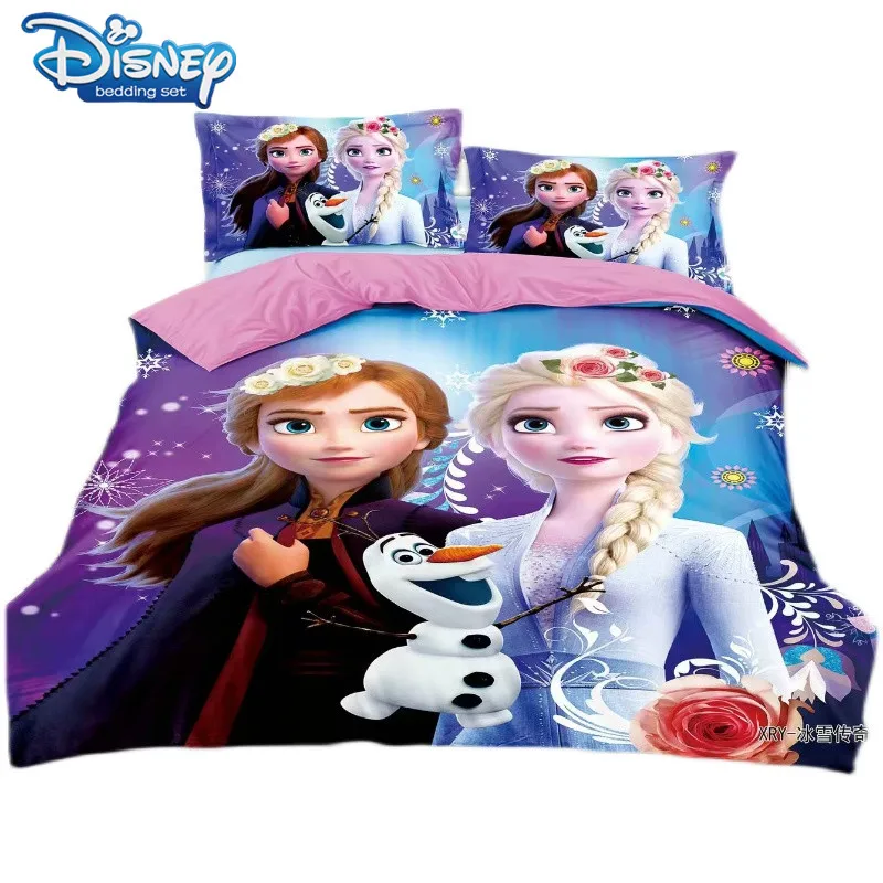 

Frozen Elsa anna Spider-Man Bedding twin Size Bed Sheet Set for Boy's Quilt Duvet Covers single Bedspread Children's Kids Linens