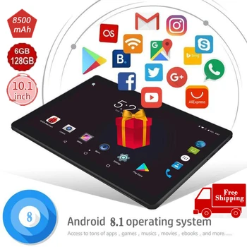 

Android 8.1 Tablet 10.1 Inch Ten-core Screen Bluetooth 4G WiFi Network Tablet PC Gifts Dual SIM Dual Cameras Free Shipping