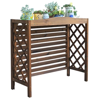

Anticorrosive wood outdoor restaurant restaurant partition flower stand wooden fence fence decorative balcony flower trough cour