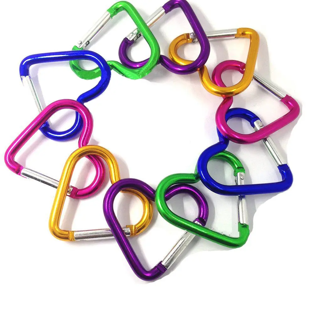 

5Pcs Aluminum Alloy Carabiner Key Chain Keychain Camping Carabiner Lock Hook Buckle Carabiner for Keys Climbing Accessories