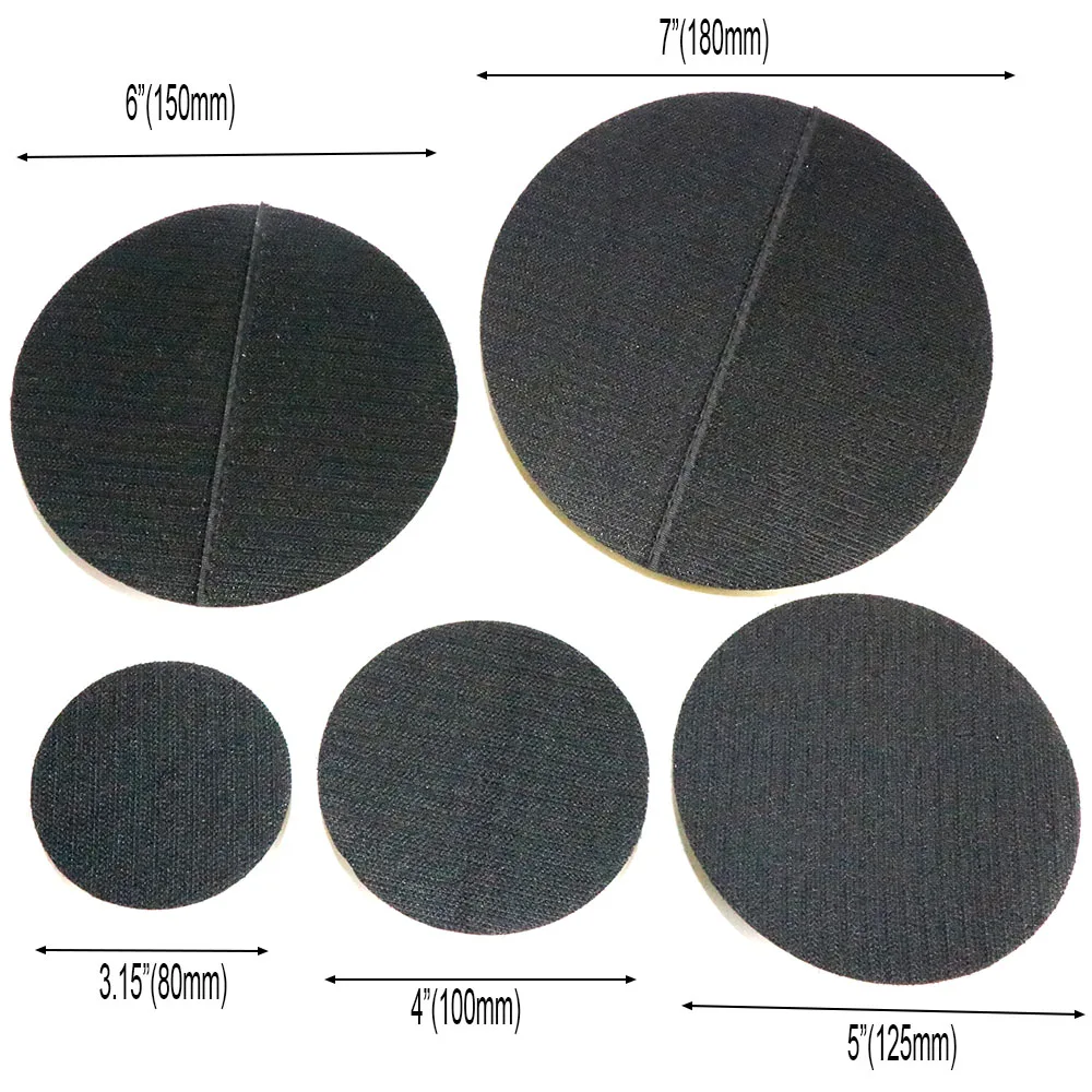 Наждачные круги подложка 3/4/7/6/5 дюймов 125 мм наждачная бумага самоклеящаяся M14 крюк-петля при поддержке пластина 6 хвостовик fit шлифовальный станок дрил