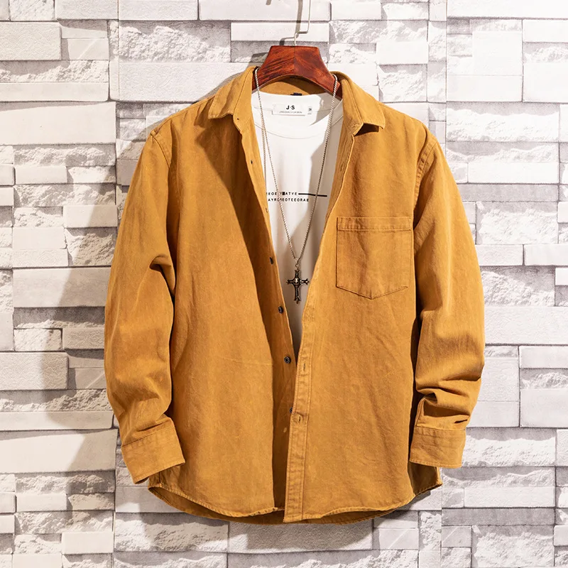 

[M-10xl] New Style Large Size Denim Shirt 5 MEN'S Casual Jacket 90-300 Cs788/55