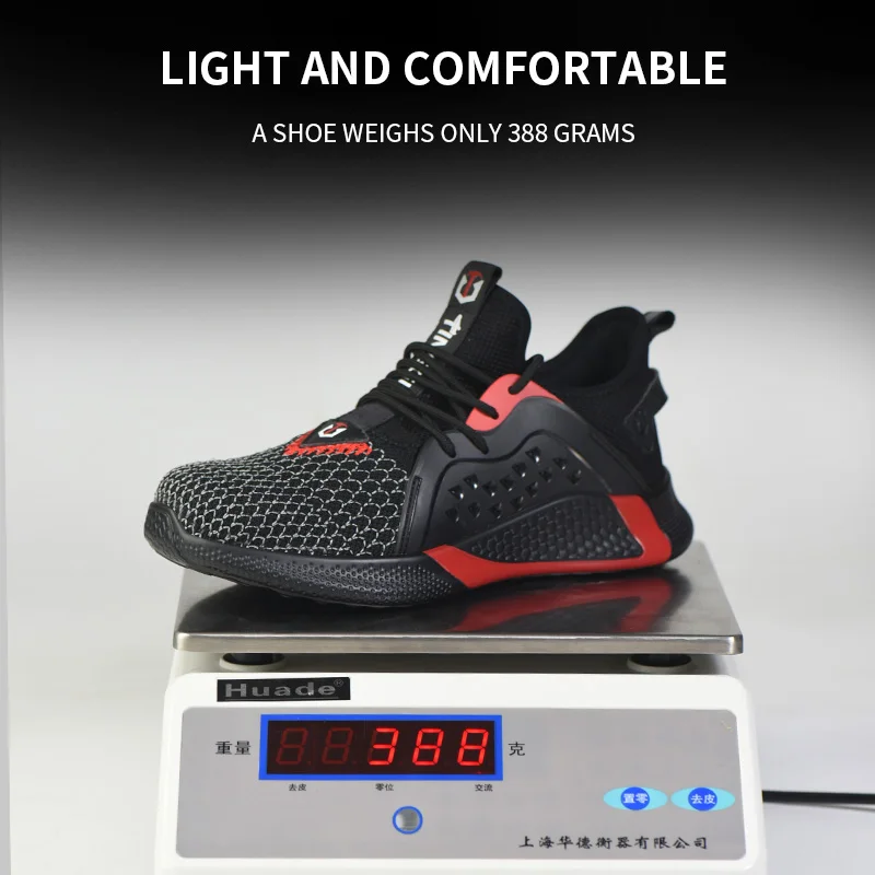 

Women And Men's Steel-Toe Work Safety Sport Shoes Casual Breathable Outdoor Sneakers Puncture Proof Boots Comfortable Shoes