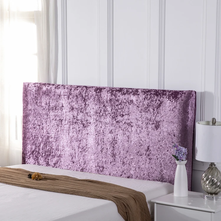 Simple Suede Bed Head Cover Dust Cover European-Style Velvet Solid Color Bed Full Enclosed Elastic Protective
