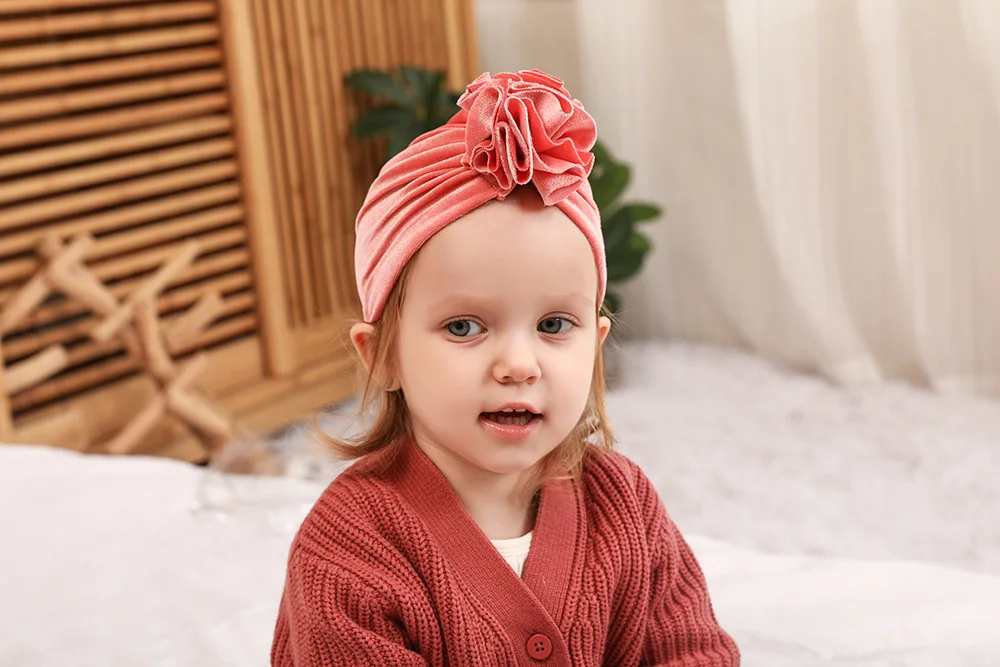 Pudcoco для новорожденных девочек детская шапочка шапка для малышей тюрбан завязанные резинки для волос аксессуары на голову Твердые головные уборы