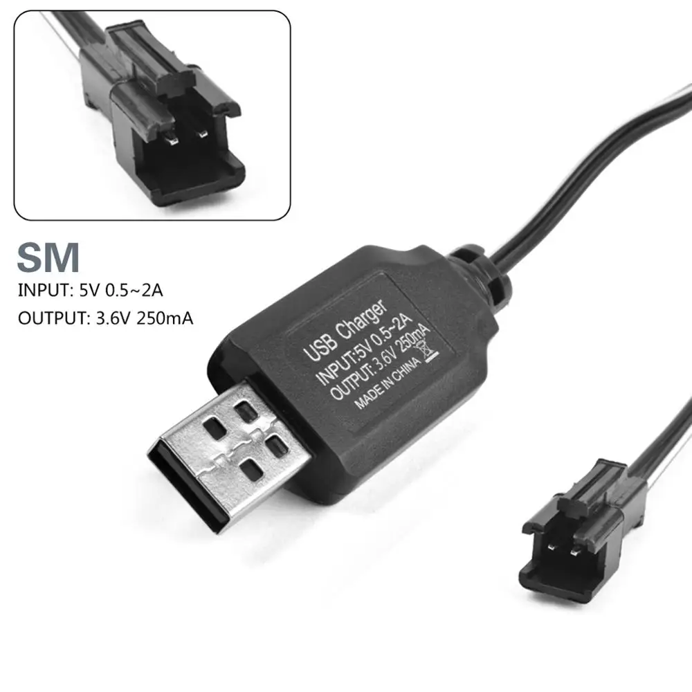 SM соединитель 3 6 В NiCd/NiMH Зарядное устройство USB мА RC автомобиль Лодка аккумулятор