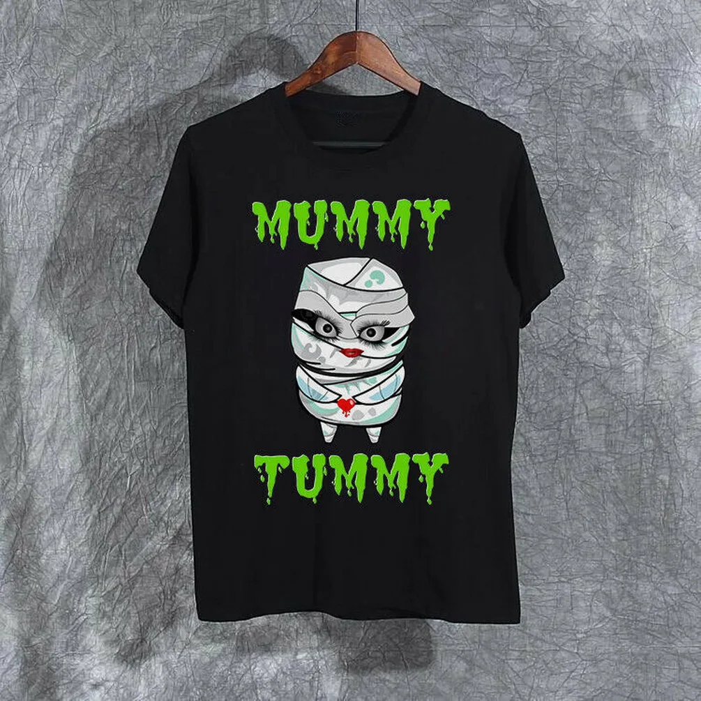 Веселая черная футболка на Хэллоуин с животиком для мамы и подарок мужчин женщин.