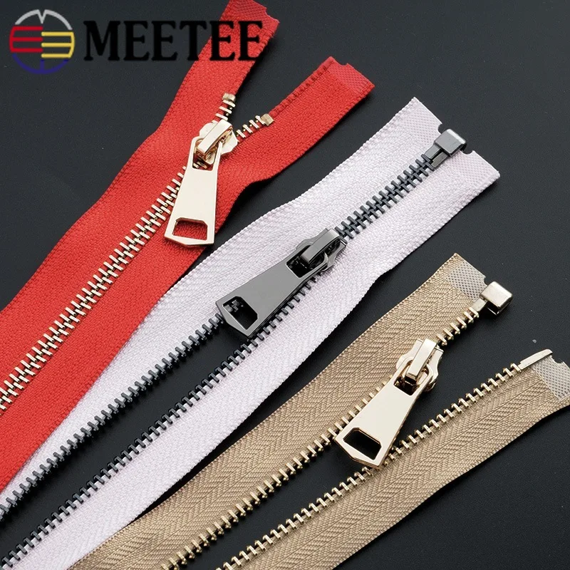 1/2pcs 85cm 5 Metal Zippers for Sewing Open End Jacket Closure Garment