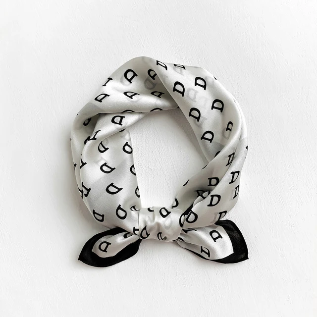 100% Silk Bandana Scarf – Luxury Square Neckerchief