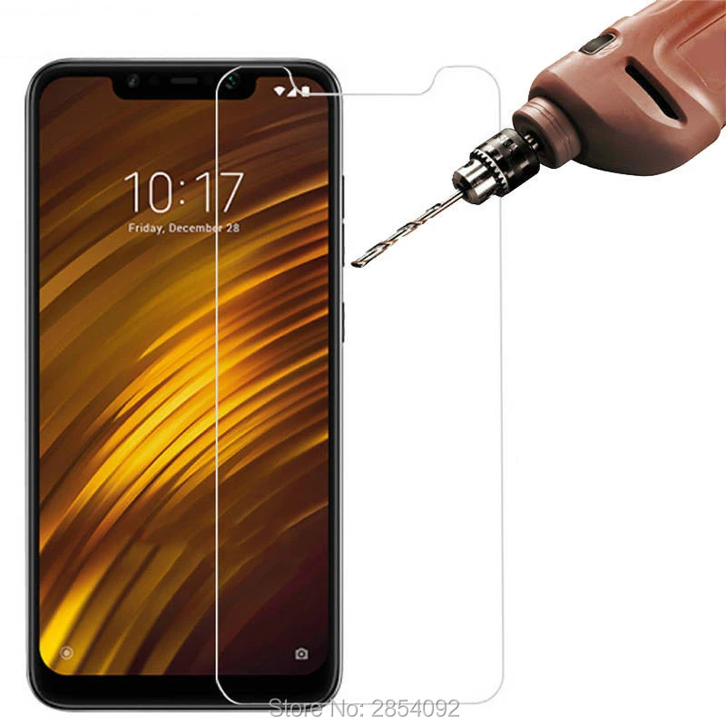 2 шт. 9H закаленное стекло для Pocophone F1 тонкая защита экрана Xiomi пленка Little Poco F 1