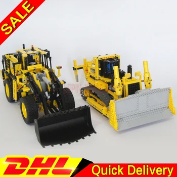 

LP 20006 L350F wheel loader LP 20008 remote control the bulldozer Model Building Set Blocks Bricks LPs Toys Clone 42030