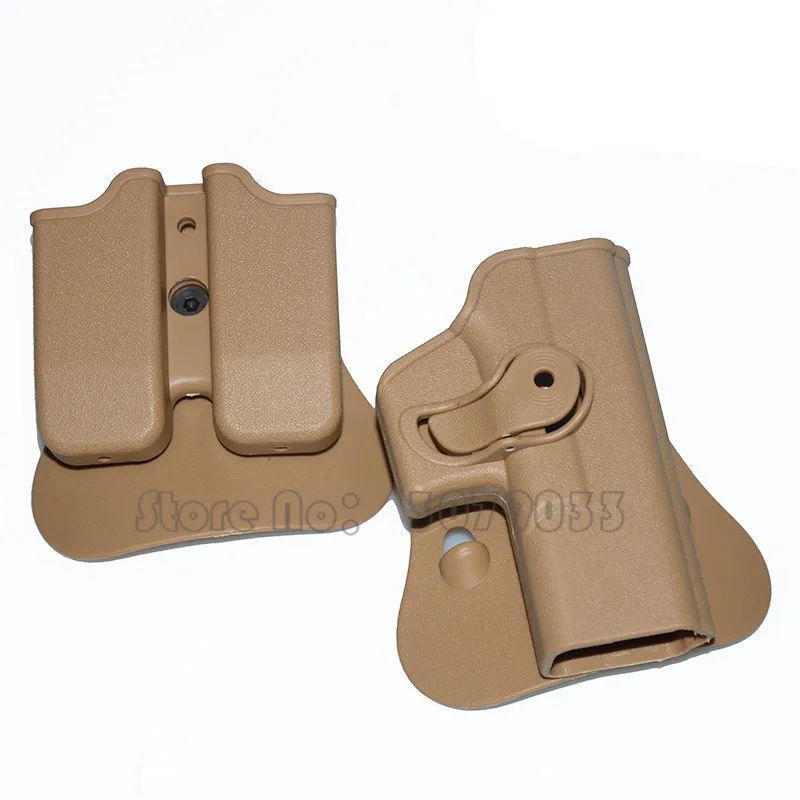 IMI пояс кобура Glock 17 19 правая петля лопастная платформа Тактический кобура для пистолета с патронная обойма мешочек