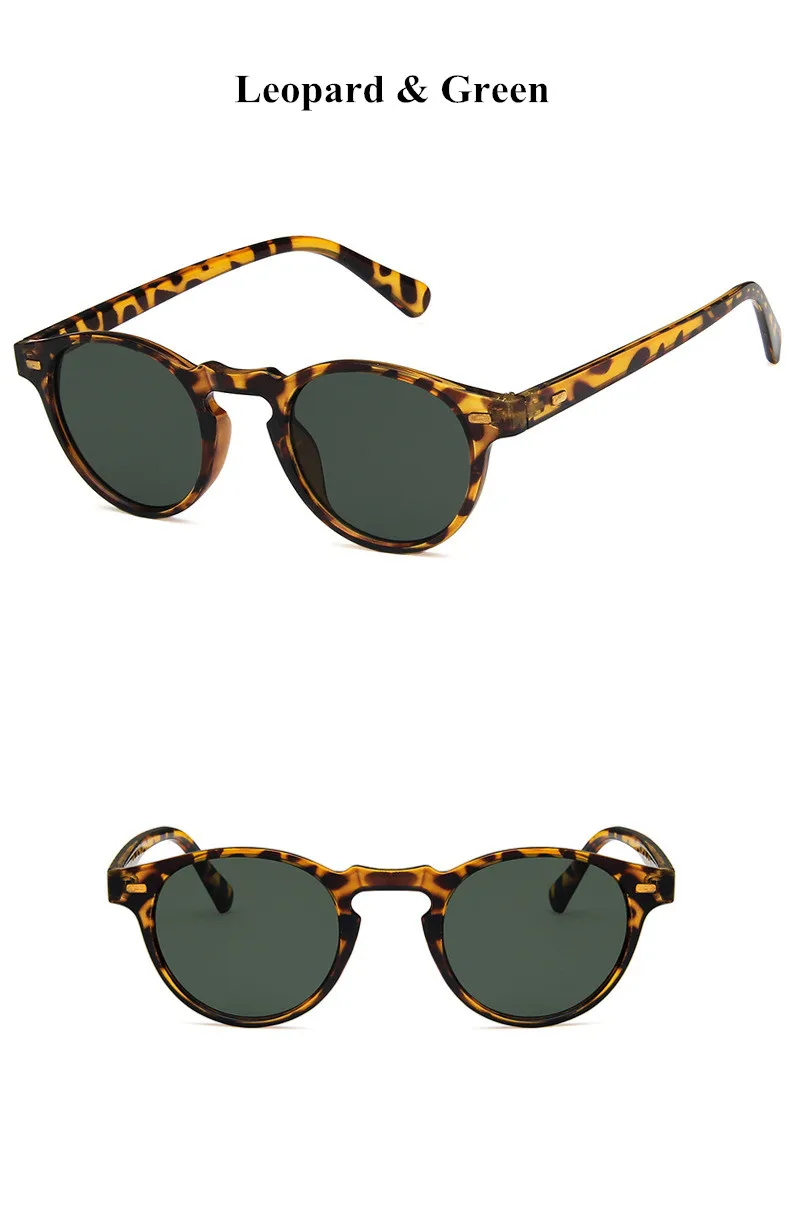 Винтажные Солнцезащитные очки для мужчин женщин темно-зеленые линзы зеркальные Ретро леопардовые оттенки брендовая дизайнерская маленькая овальная оправа солнцезащитные очки