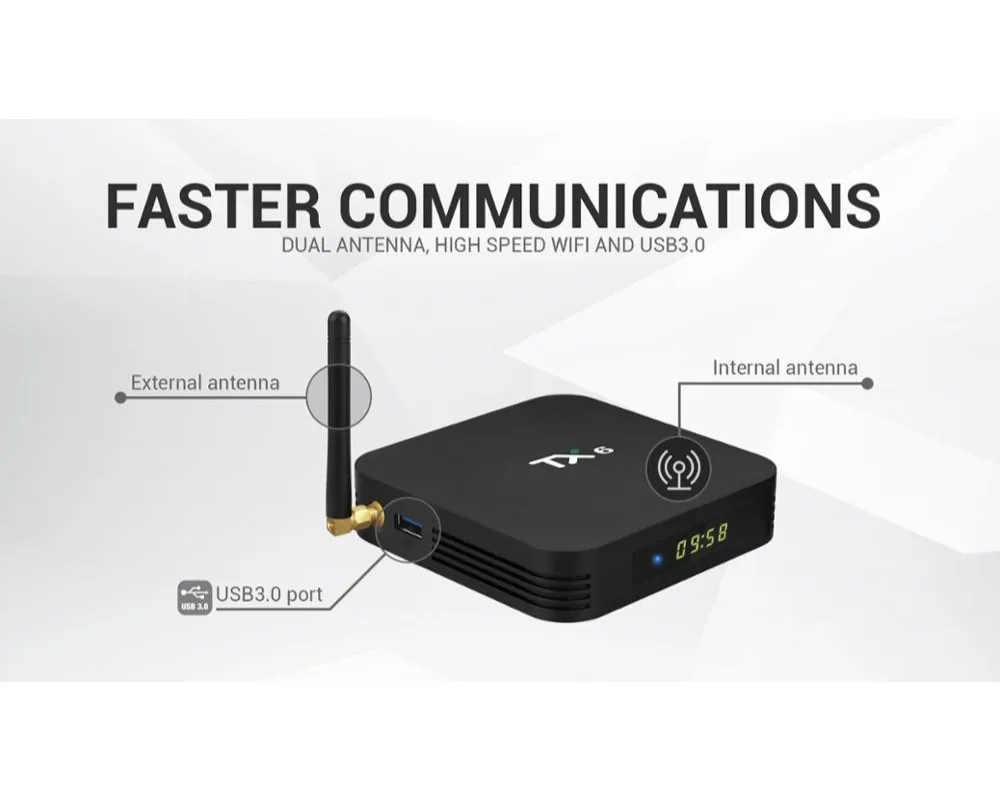 TV BOX TX6 smart TV box Allwinner H6 Quad core Android 9.0 2G 16G 32G 64G USB3.0 2.4G 5Ghz WiFi BT 6K Neftflix Set top box
