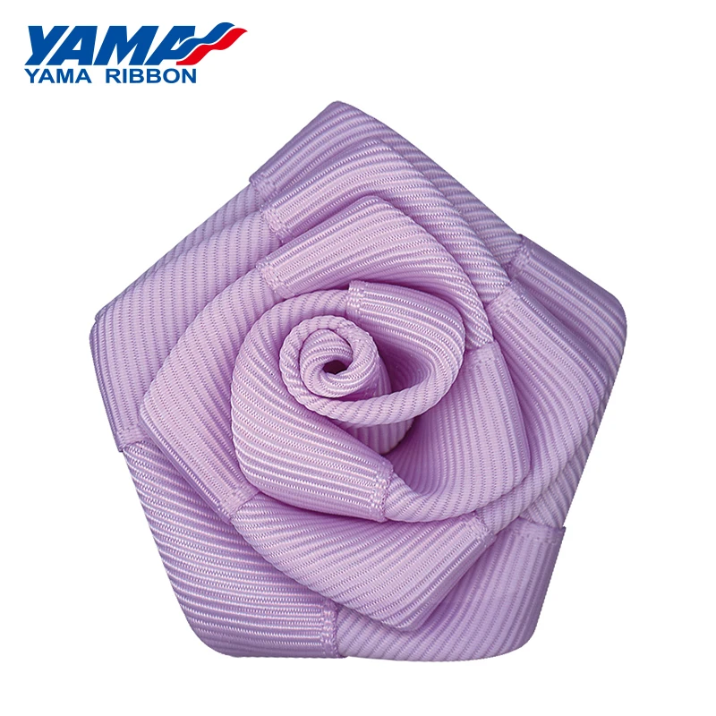 YAMA розовый цветок Диаметр 47 мм ± 3 50 штук пакет атласные ленты Grosgrain Свадебные