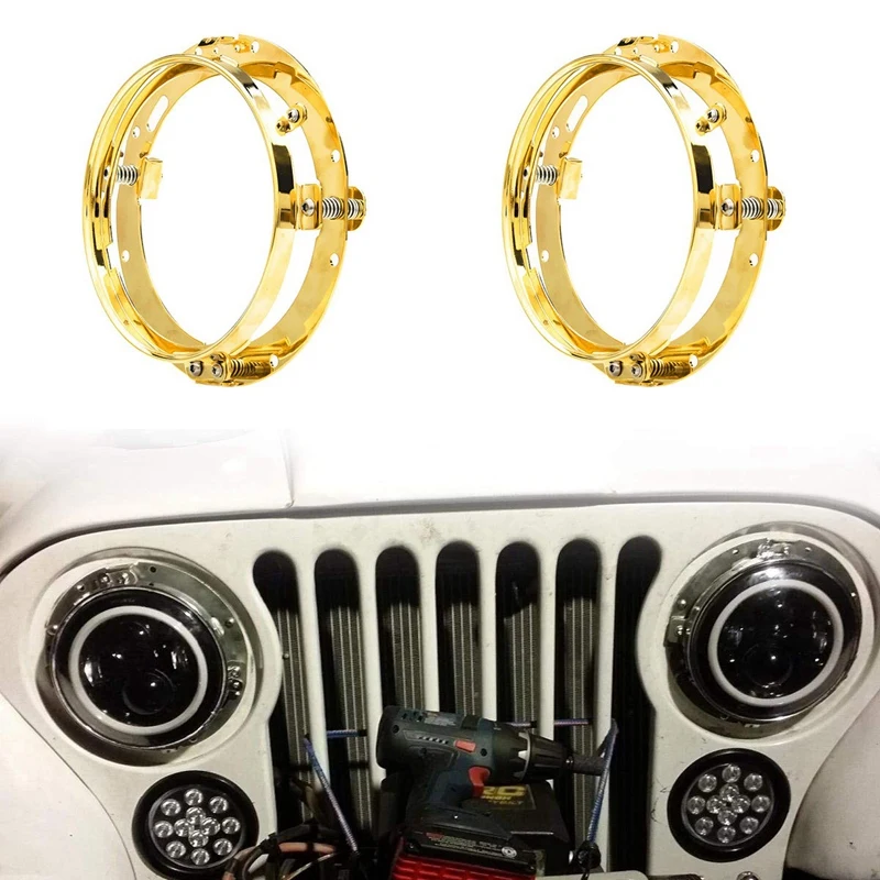 7 дюймовые мотоциклетные фары кронштейн для Jeep Wrangler, Harley Davidson Road Kin для автомобильных фар фары монтажный BracketRound Ri