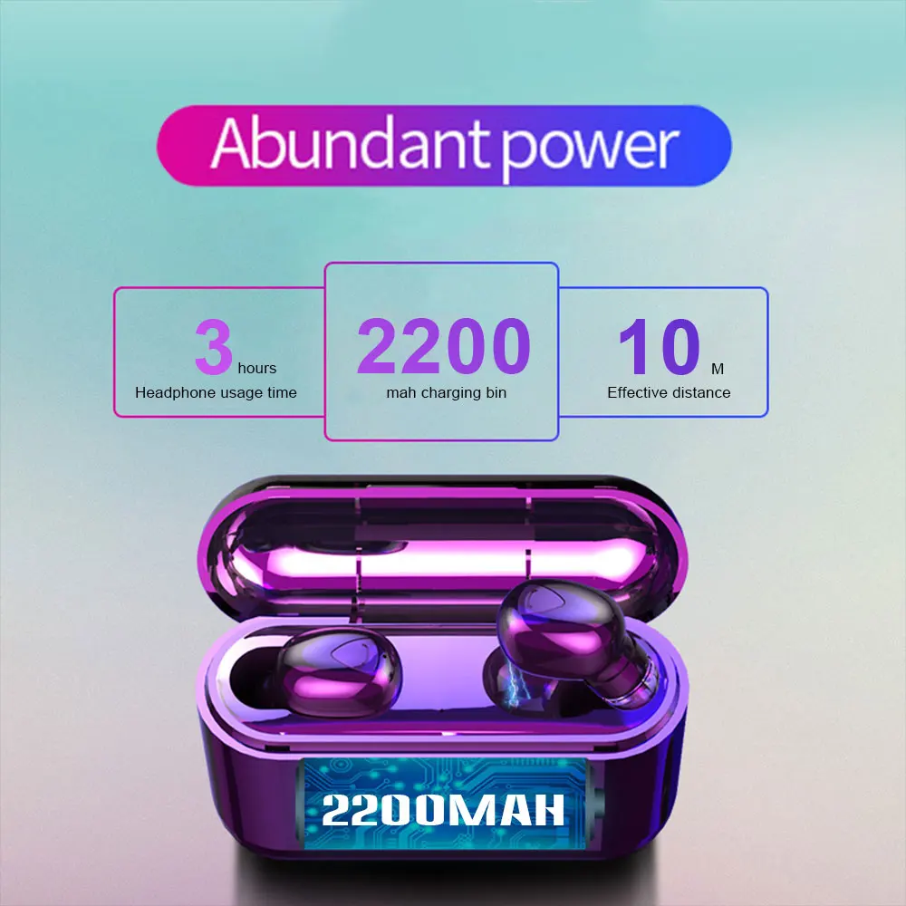 X9 TWS Bluetooth наушники V5.0 наушники с микрофоном беспроводной 3D стерео гарнитура громкой связи звонки для телефона с зарядным устройством
