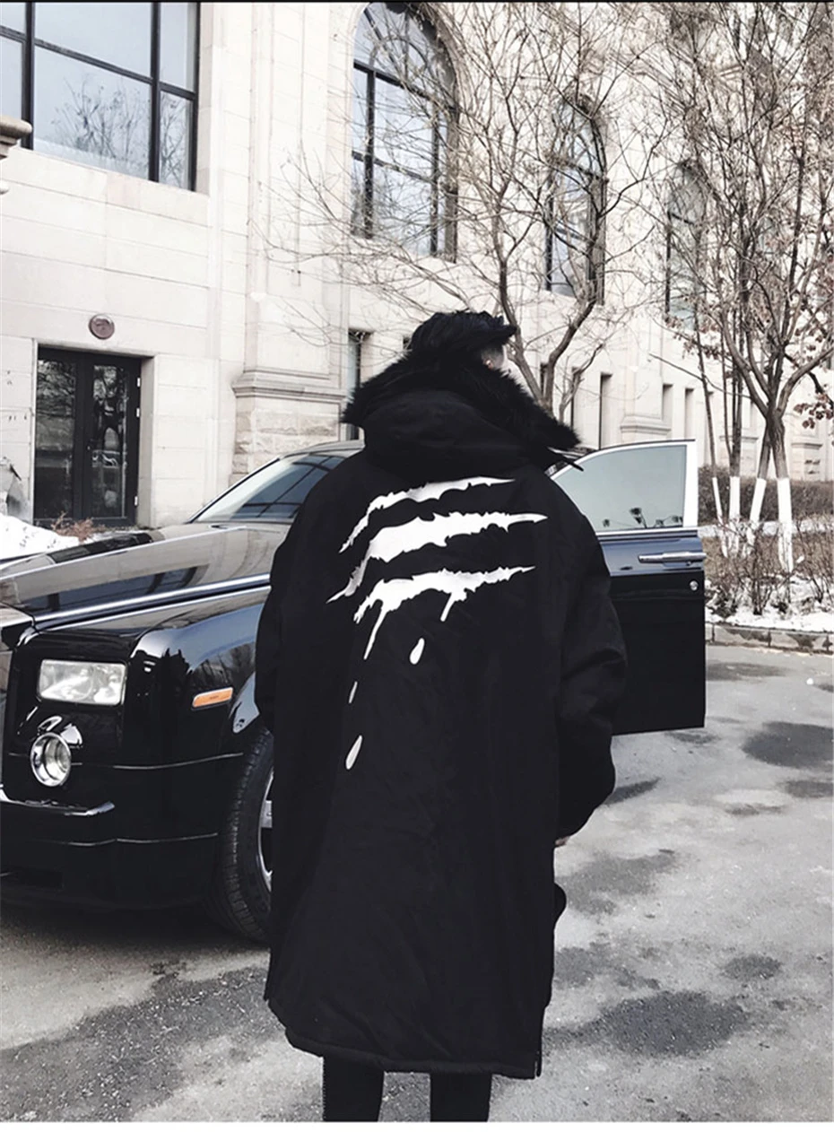 Размер США Зимняя парка мужская меховая теплая Толстая куртка хлопок Chaquetas Hombre Parkas мужская верхняя одежда мужские куртки и пальто DG455