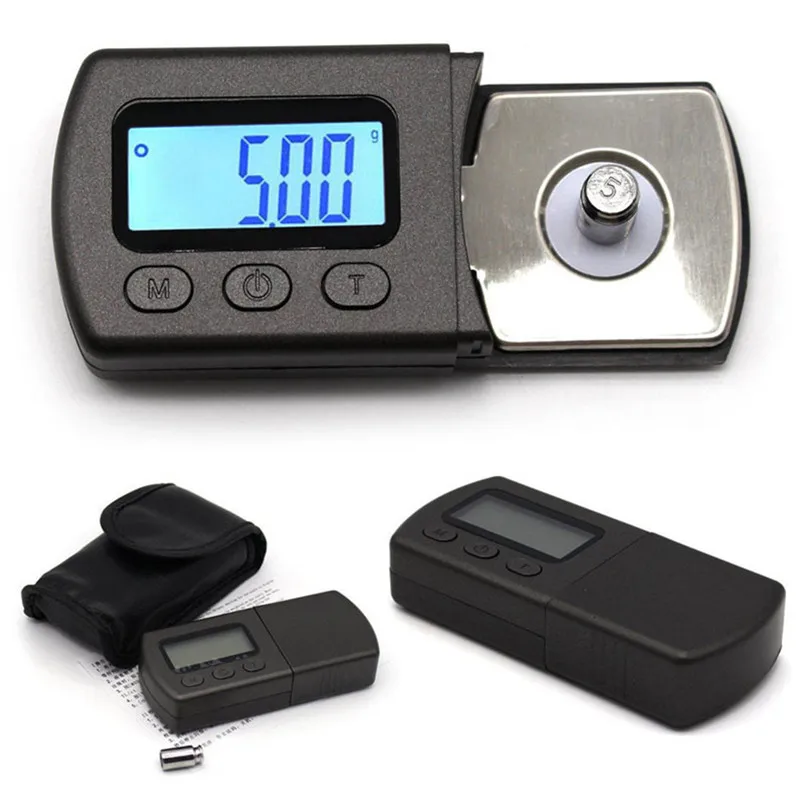 Digital LCD Turntable Cartridge Tracking Stylus Force Scale Gauge with 5g Weight Digital