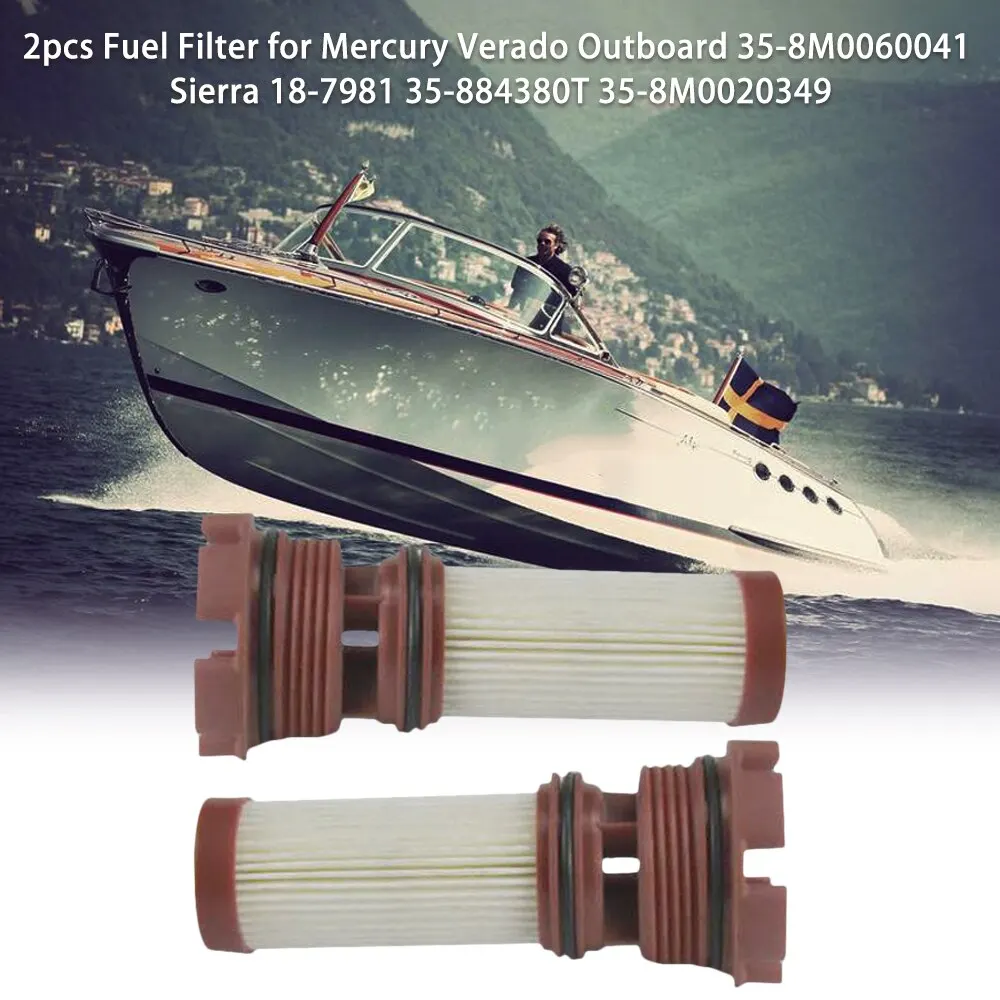 1/2pcs Fuel Filter for Mercury Verado Outboard 35-8M0060041 Sierra 18-7981 35-884380T 35-8M0020349