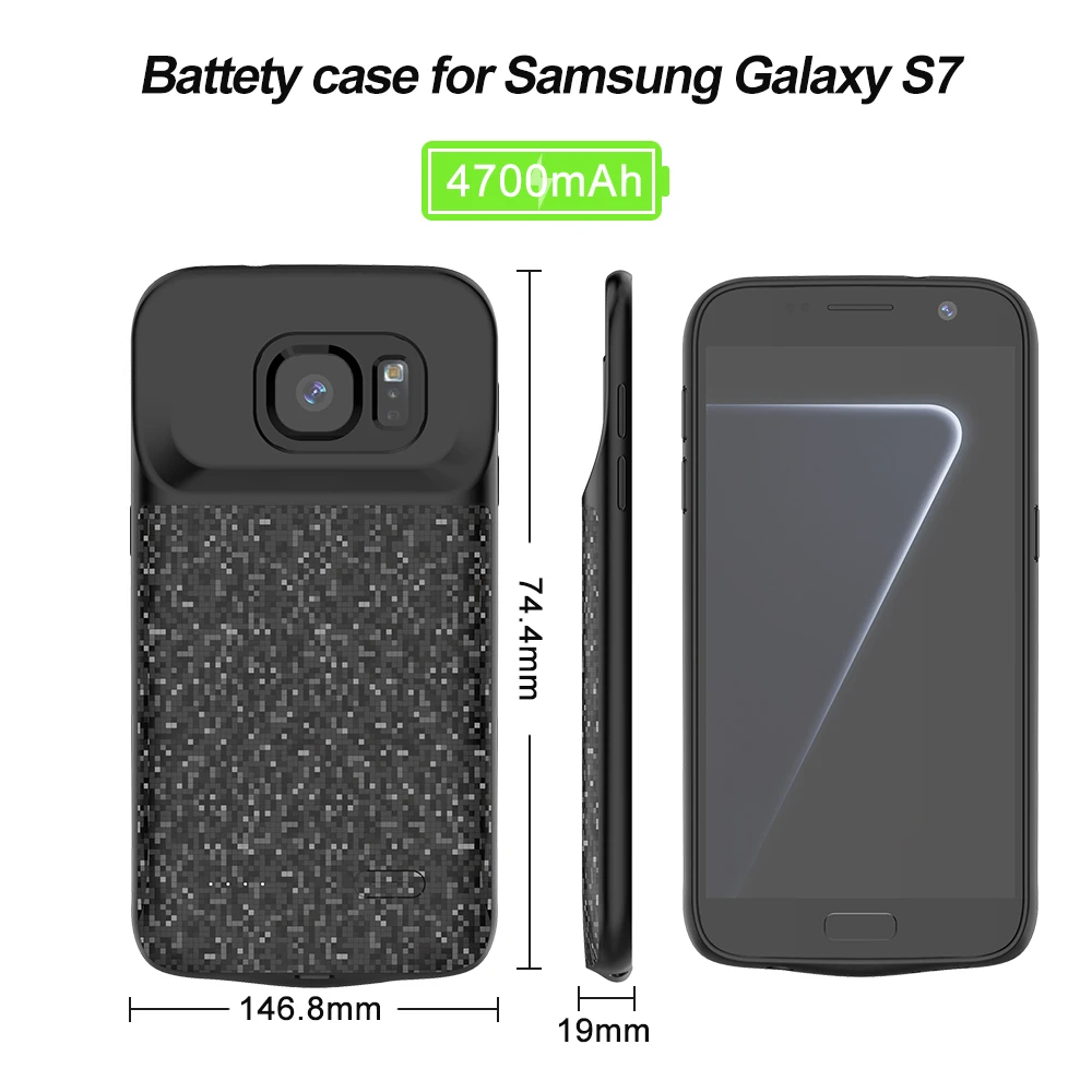 Чехол для зарядного устройства для samsung Galaxy S7 S7 Edge S10 S10e S10plus портативный чехол для зарядного устройства для samsung PoverBank чехол для зарядного устройства