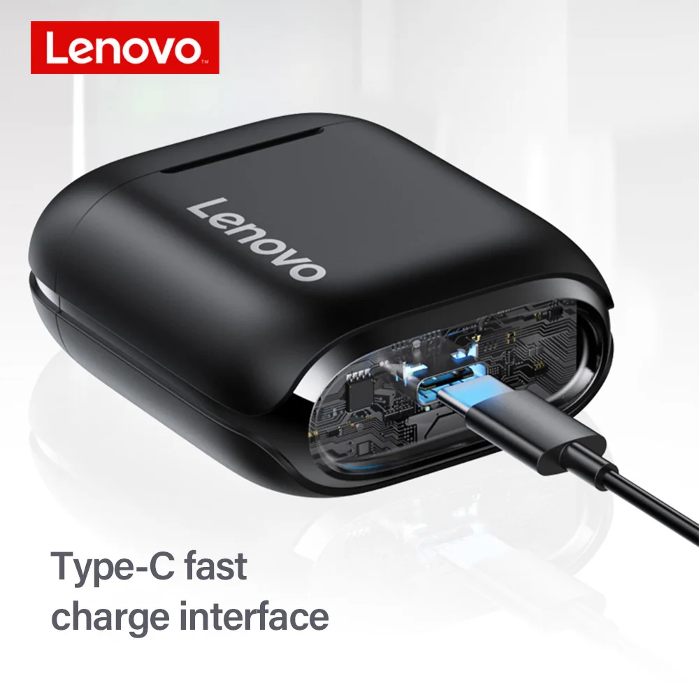 Беспроводные наушники Lenovo LP2 TWS Bluetooth 5 0 с двумя стерео басами и сенсорным