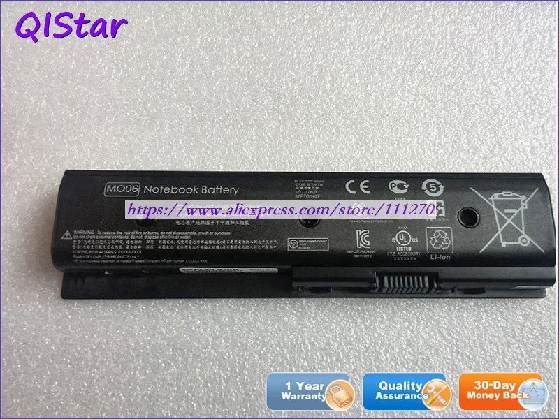 QISTAR 11,1 V 62Wh подлинный MO06 MO09 TPN-C106 671567-421аккумулятор для ноутбука hp ENVY m6-1110ew m6-1117tx ноутбук