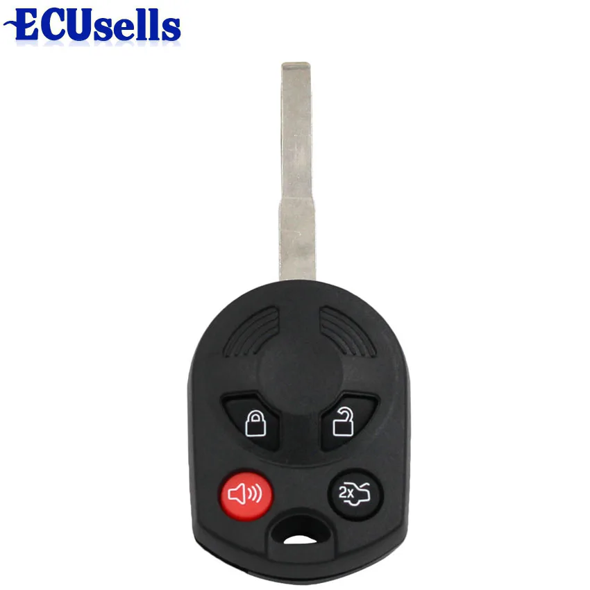 3+ 1 кнопка Uncut дистанционного ключа оболочки чехол Fob 4 кнопки для Ford Escape C-Max Focus