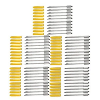 

50Pcs Cb09 Vinyl Cutter Blades for Graphtec CB09U Silhouette Cameo Craftrobo Cutting Plotter Knife 30Degree Cricut Blade