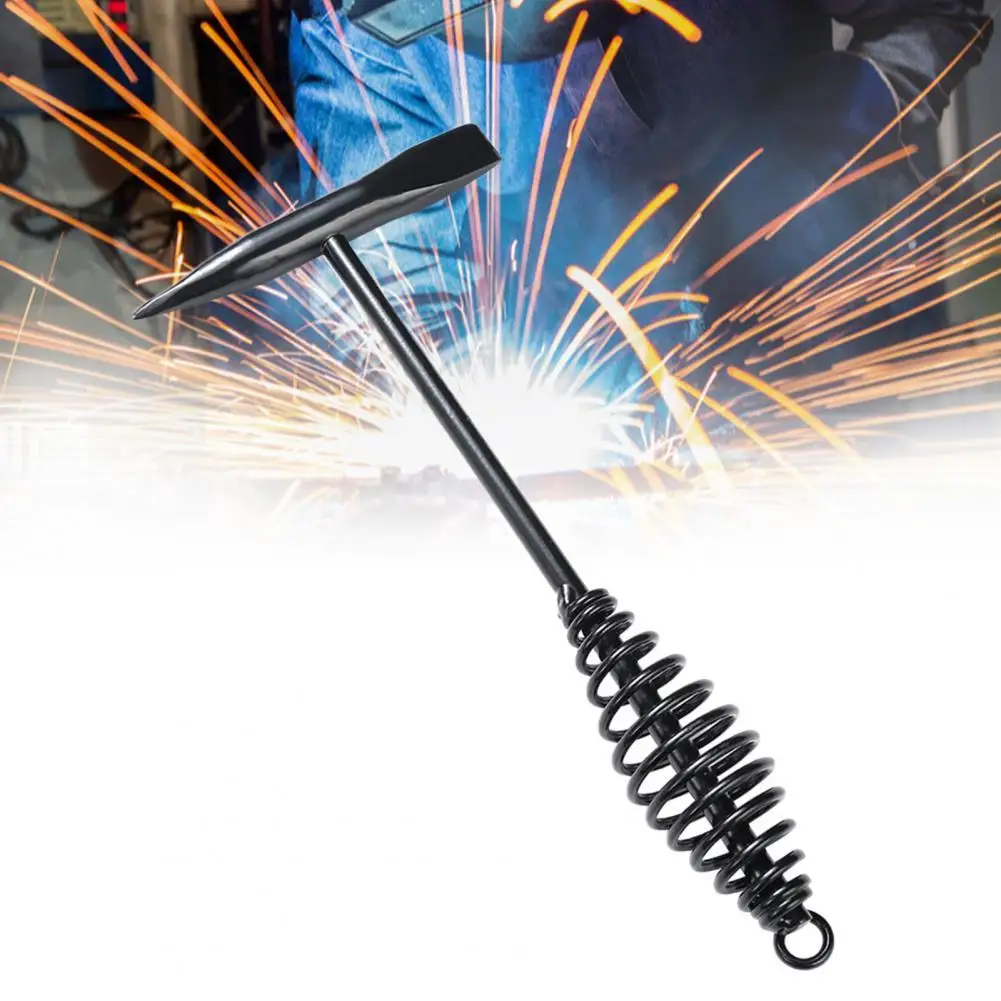 Spring Handle High Hardness Derusting Welding Slag Hammer Carbon Steel Welder Anti-Loss Hook Hand Tool for | Инструменты