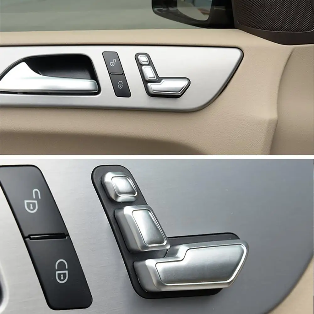 Кнопка регулировки сиденья автомобиля Наклейка для benz C-Class W204 2008- Кнопка разблокировки сиденья декоративная наклейка s
