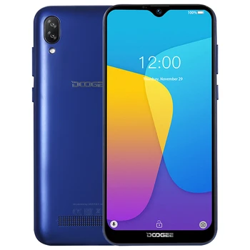 Перейти на Алиэкспресс и купить Смартфон DOOGEE X90, 6,1-дюймовый LTPS экран 19:9 Waterdrop, четырёхъядерный, 16 Гб ПЗУ, 3400 мАч, две SIM-карты, 8 Мп + 5 МП, WCDMA, Android Go, мобильный телефон
