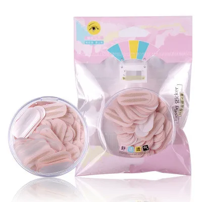 150pair 1 коробка, 150 пар, волшебная невидимая двухслойная наклейка для век, узкая лента из кружевного волокна, самоклеющаяся натуральная лента для глаз, инструмент для макияжа - Цвет: 150pair