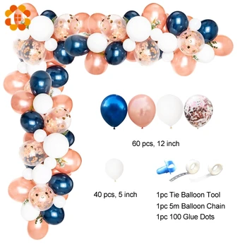

1set Macaron Balloon Arch Kit Pastel Grey Pink Balloon Garland Rose Gold Confetti Wedding Party Decoration Baby Shower Supplies