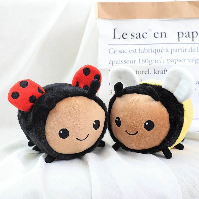 Muñeco De Peluche Abeja De 20 Cm | Almohada Suave De Felpa | Decoración Y Compañero Para Niños Y Adultos | Regalo De Cumpleaños Y Navidad