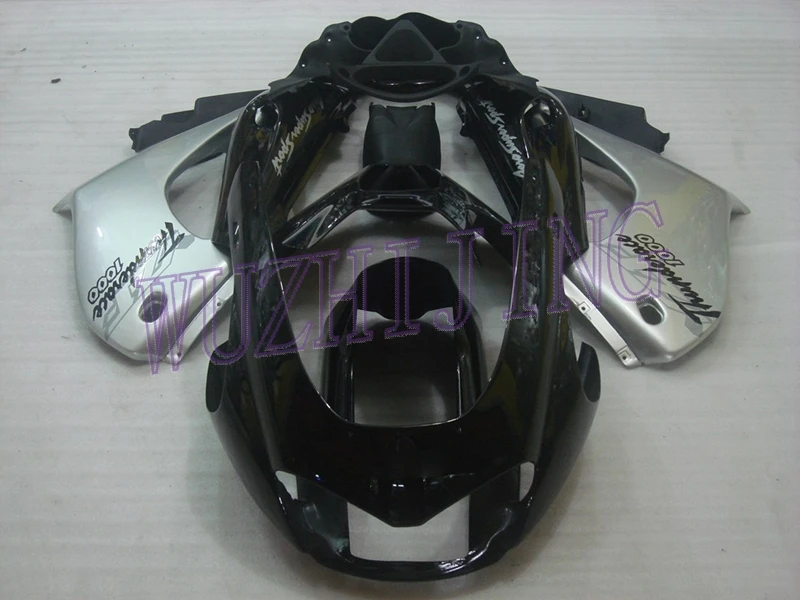 Обтекатели YZF 1000R 02 03 наборы тела для YAMAHA YZF1000R 00 01 черные Серебряные Пластиковые