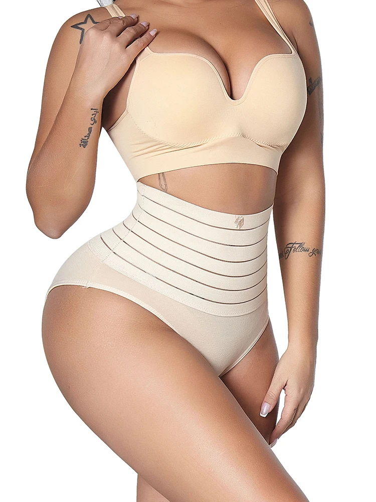shapewear for tummy Velssut Women Weight Loss Thong Shapers Pamtie Pregnancy Waisr Trainer Slimming Underwear Postpartum Body Shaper Hook Extension plus size shapewear
