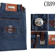 BILLIONAIRE TACE& джинсы Shark для мужчин Запуск коммерции Мода Вышивка Узор Высокая Ткань Фитнес Брюки