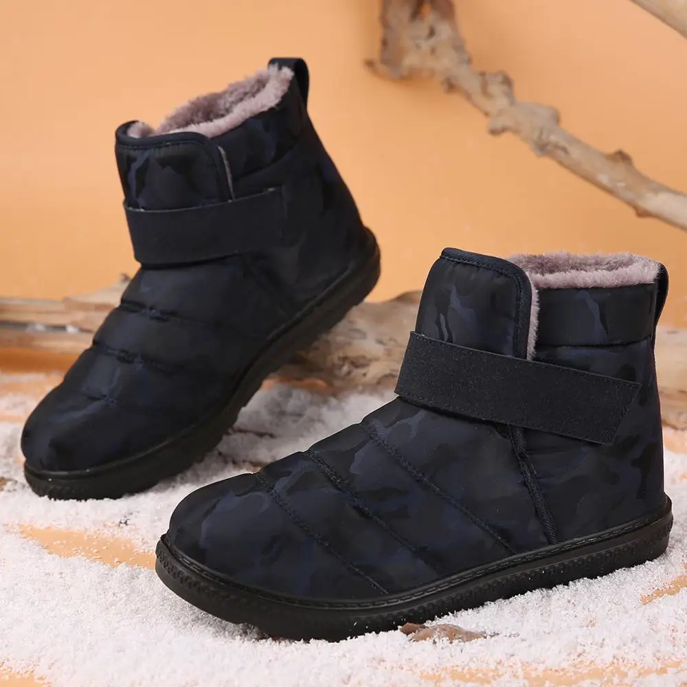 Новые модные мужские ботинки; теплые зимние ботинки; пара водонепроницаемых ботильонов; мужская повседневная обувь; botas Masculina; размера плюс 36-47