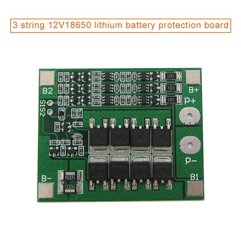 3 струнные батареи защитная доска PCB доска с балансом 12V Hi 888