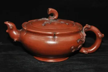 

wedding decoration 7" Marked Chinese Yixing Zisha pottery Plum blossom Tea Pot Flagon Tanks Crock