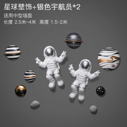 Stars 2 astronauts Большой скандинавский декор для детской комнаты, фон для декора стен, креативное 3D украшение для астронавта, Настенное подвесное украшение для детской стены - Цвет: Stars 2 astronauts