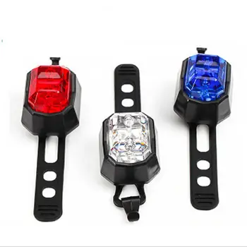 

Led Bike Bicycle Cycling Front Rear Tail Helmet Safety Flash Light Warning Lamp