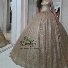 Золотое блестящее бальное платье с бантом, vestidos de 15, бальное платье, пышное платье, платья для девочек из Саудовской Аравии, vestidos de Quinceaneras