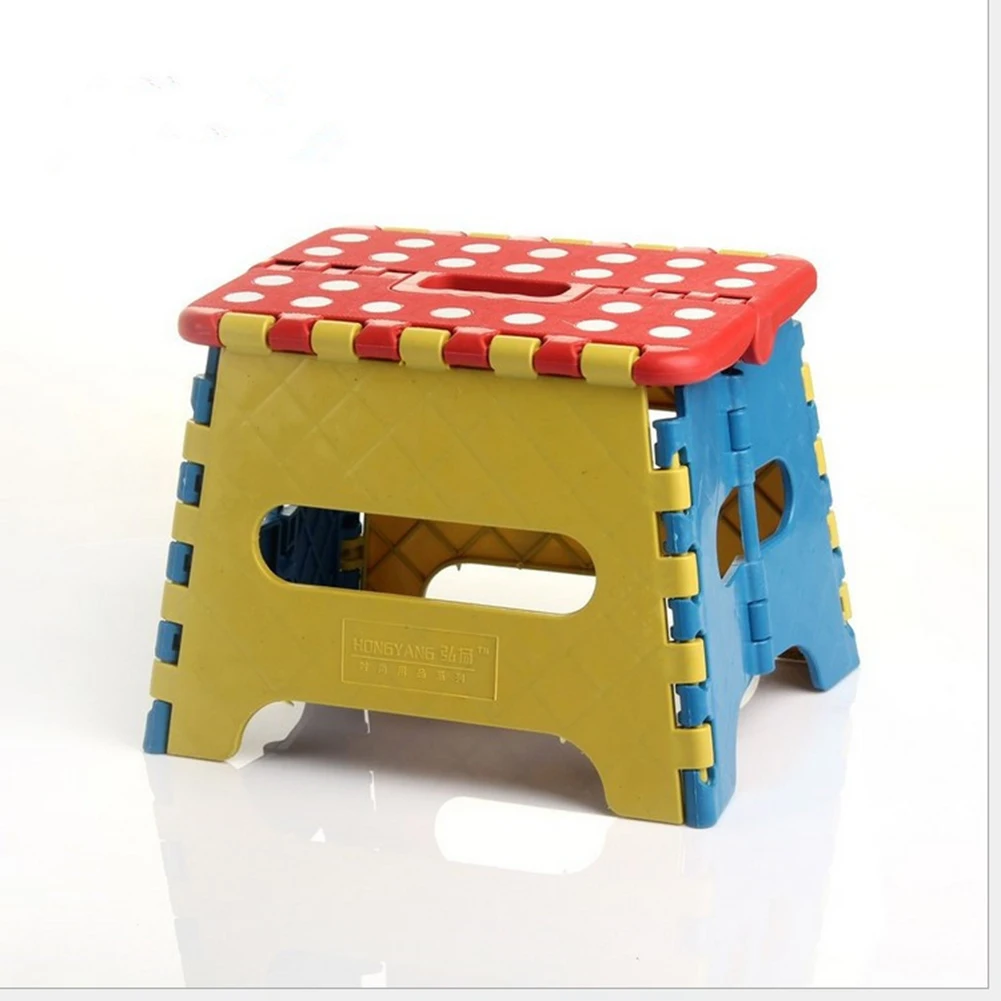 Portable Thick Plastic Kids folding Stool Outdoor Activity Tool Home Traveling Necessity - Цвет: Random