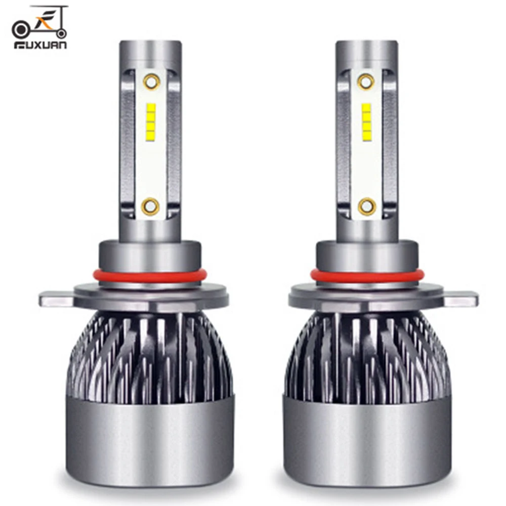 

FUXUAN 6400LM/Pair LED Headlight Bulbs 60W Auto Lights Car H7 LED H1 H3 H27 H11 HB3 HB4 H4 H13 9004 9007 Car Styling Lamp