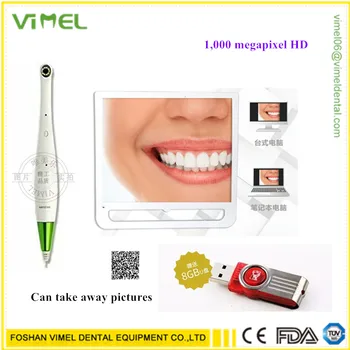 

New HD 1,000 mega pixels Dental intra oral camera With 17inch LCD monitor 8G usb all in one machine Dental endoscope WIFI