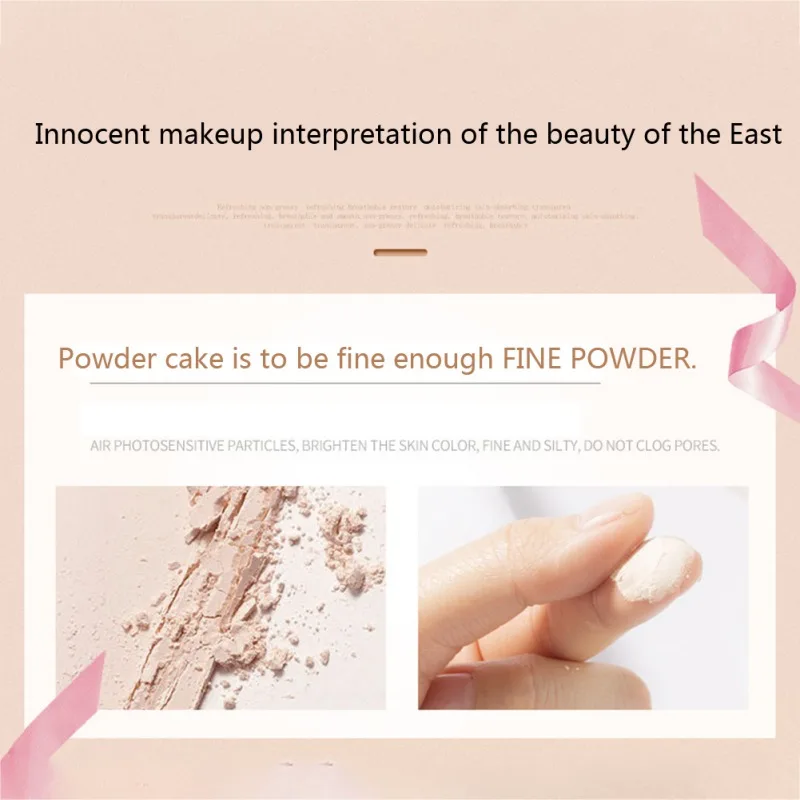 Breathable Pressed Powder Thin And Light Even Skin Color Easy To Apply Cover Defects Make up Powder