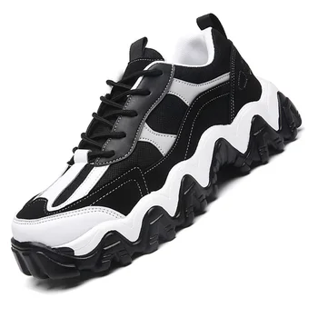 

2020 Men Shoes Summer Breathable shoe sport Walking Footwear fashion Man For Sneakers running male Big sizes 47 Male black color